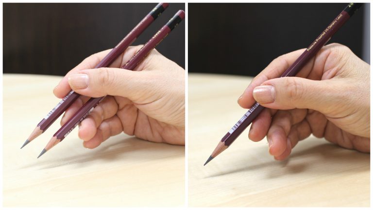 正しい鉛筆の持ち方